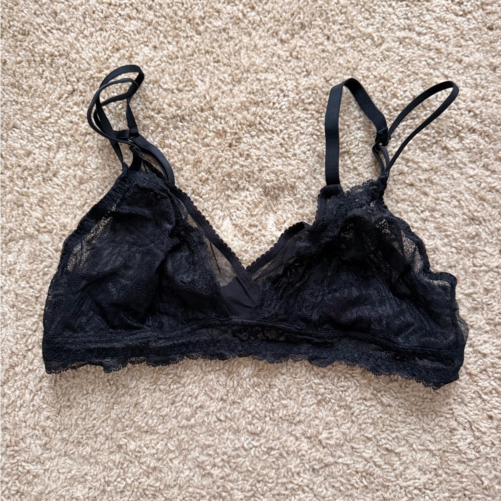 Adore Me Black Lace Bralette